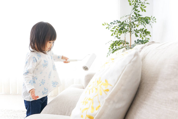 cute little child playing in room - Photo, Image