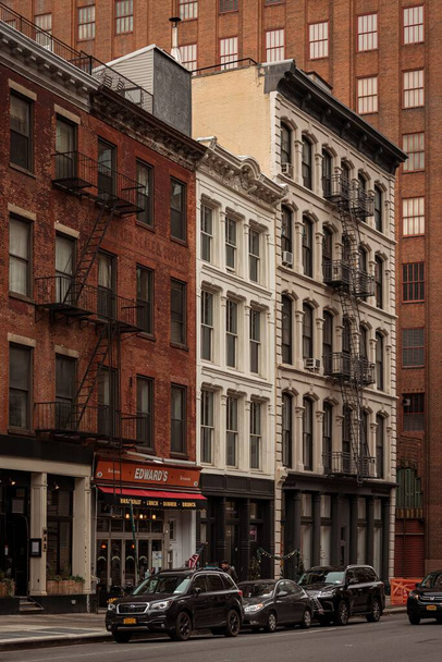 Architecture on West Broadway in Tribeca, Manhattan, New York City - Foto, afbeelding