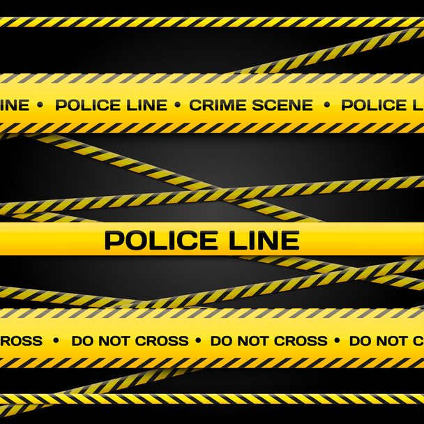 Police lines - Vector, Image