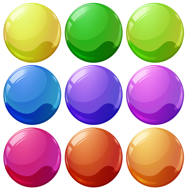 Красочные шарики
 - Вектор,изображение