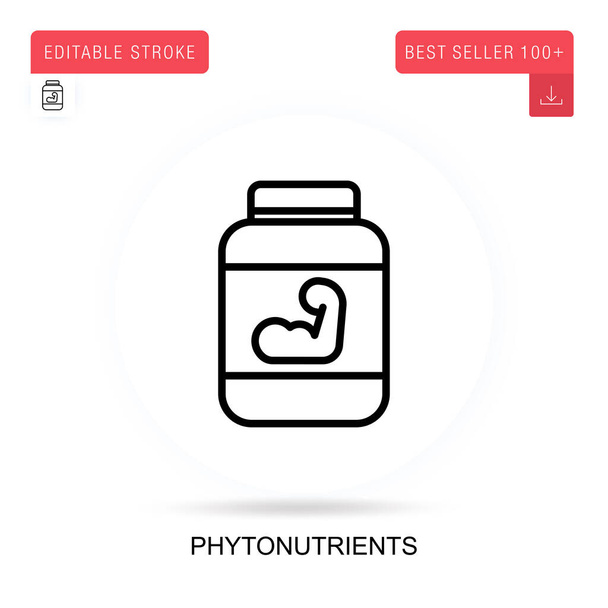 Phytonutrients vector icon. Vector isolated concept metaphor illustrations. - Vector, Image