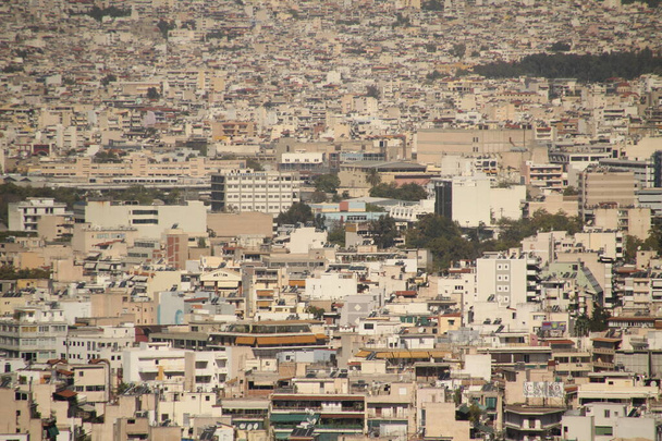 Blick auf Athen von der Akropolis - Foto, Bild