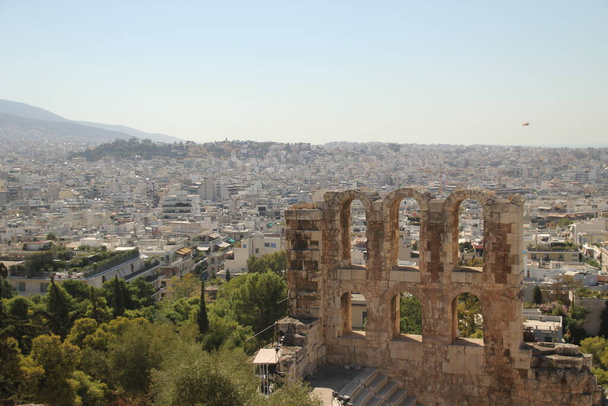 Blick auf Athen von der Akropolis - Foto, Bild