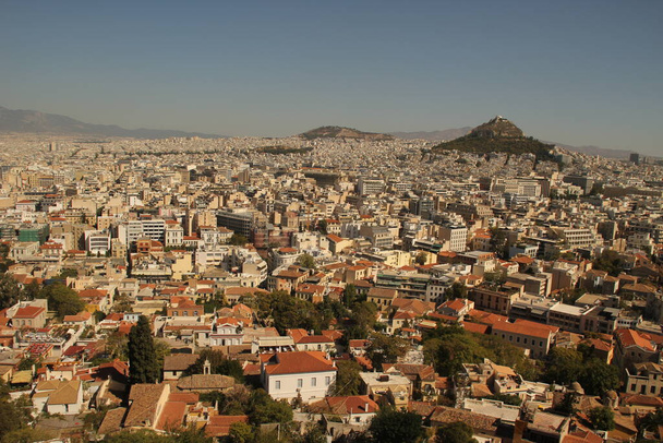 アクロポリスから見たアテネの風景 - 写真・画像