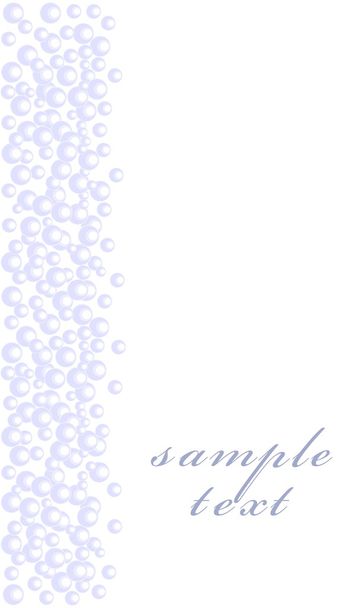 Postcard with blue bubbles - Vektor, Bild
