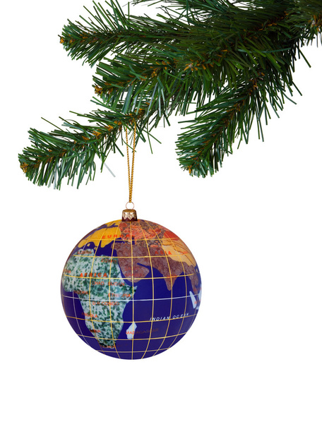 Earth and christmas tree - Fotó, kép