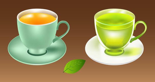 Tea cup illustration - Vector, Imagen
