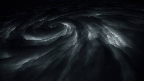 Абстрактное изображение темных извилистых грозовых облаков. - Фото, изображение