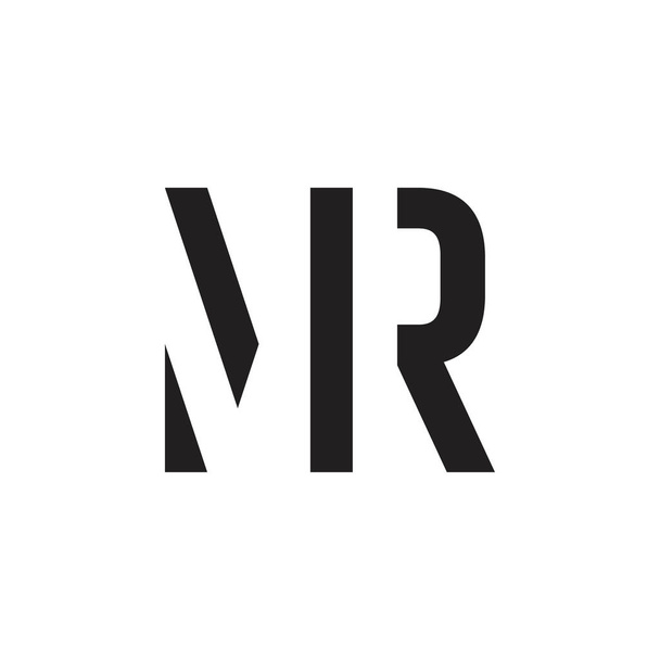 MR lettre logo design vecteur - Vecteur, image