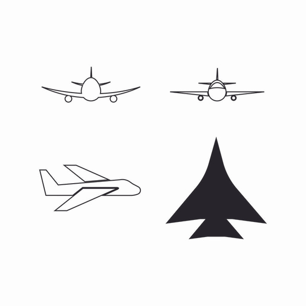 airplane logo stock illustration design - Vector, Image