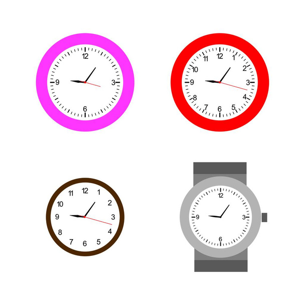 clock logo stock illustration design - Vettoriali, immagini