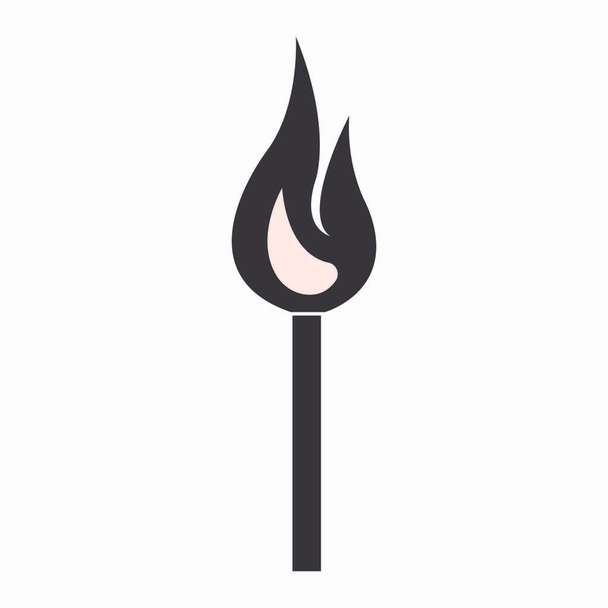  fiammiferi logo stock illustrazione design - Vettoriali, immagini