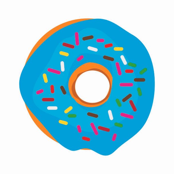 donut logo stock illustratie ontwerp - Vector, afbeelding