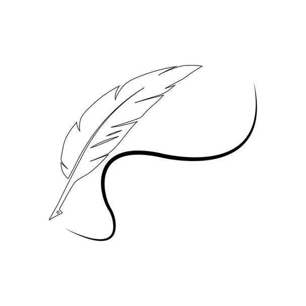 penna penna logo stock illustrazione design - Vettoriali, immagini