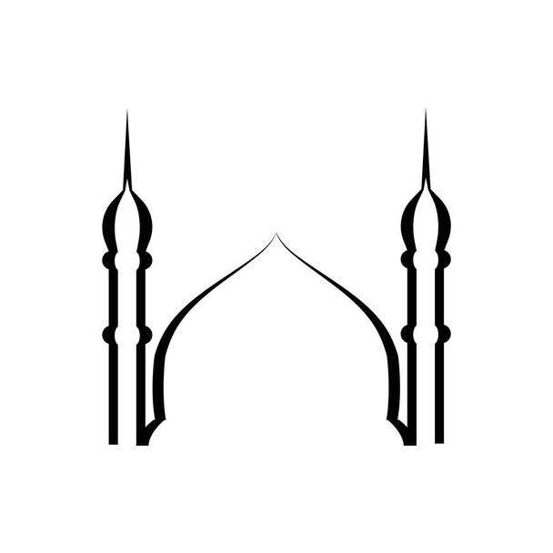 mezquita logotipo stock vektor plantilla - Vector, imagen