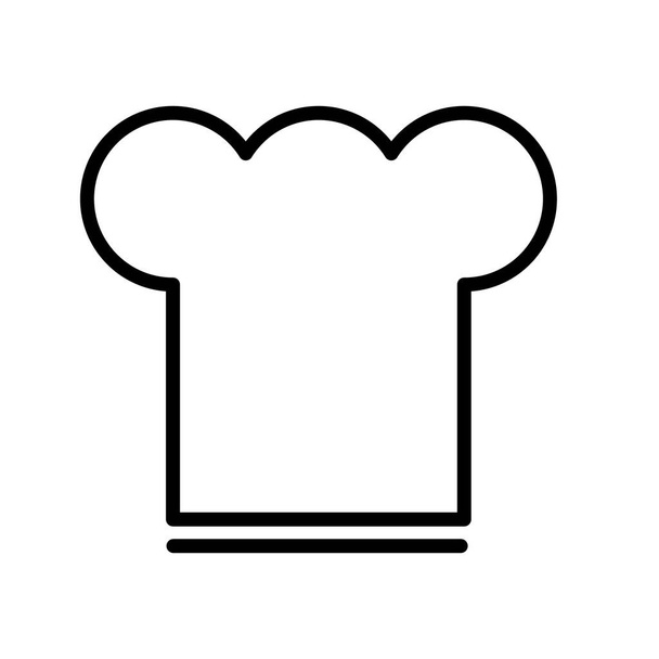 chef hat flat style icon - Vector, Image