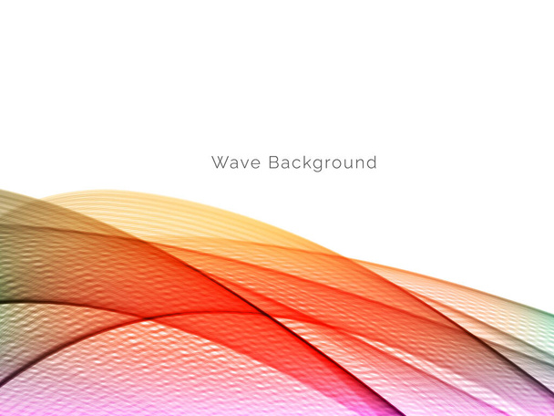 Attraente moderno concetto di onda vettore di sfondo decorativo - Vettoriali, immagini