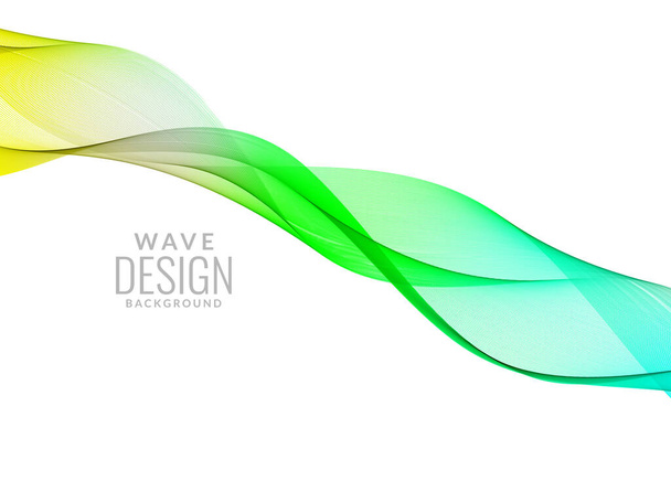 Atraktivní moderní vlnová koncepce dekorativní pozadí vektor - Vektor, obrázek