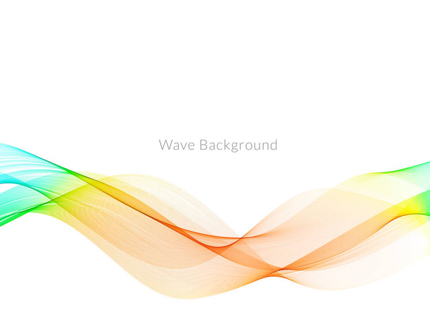 Suave elegante vector de fondo de onda de colores - Vector, Imagen