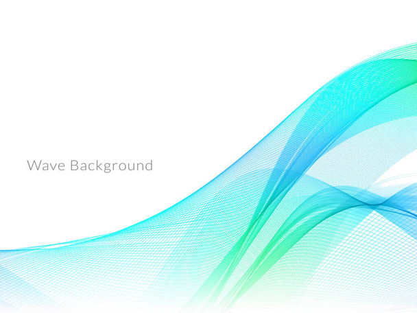 Smooth stylish colorful wave background vector - Vector, Image
