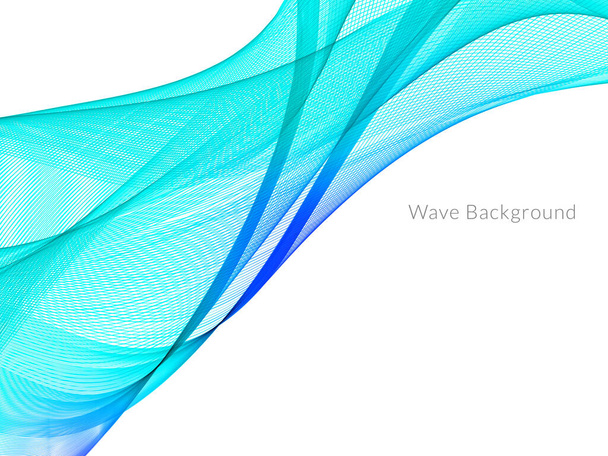 Abstrakter Hintergrund mit farbenfrohen, fließenden Wellen - Vektor, Bild
