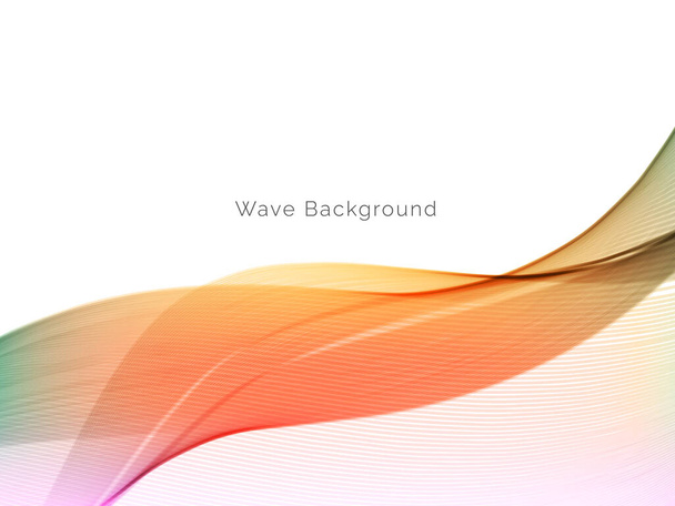 Attractive modern wave concept decorative background vector - Vector, Image