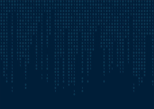 Ψηφιακός δυαδικός κώδικας χωρίς ραφή μοτίβο. Μπλε φόντο. Εικονογράφηση διανύσματος. - Διάνυσμα, εικόνα