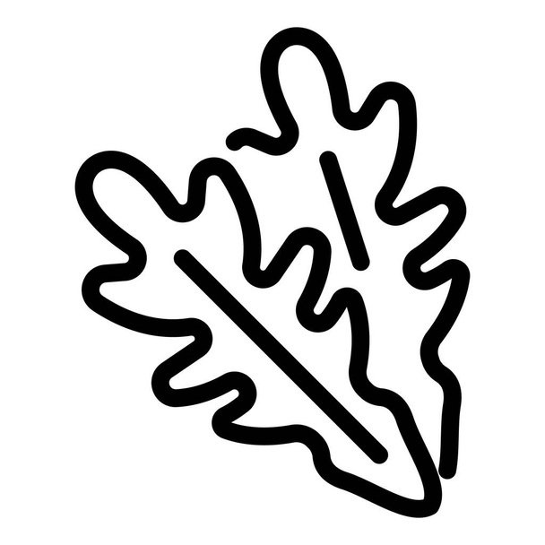 Botany arugula icon, outline style - Vektor, Bild