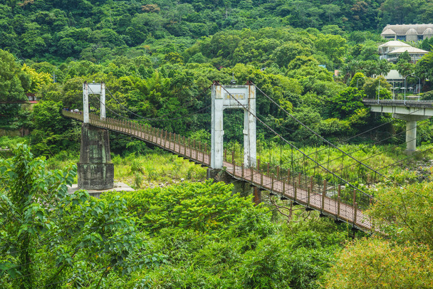 Neiwan Suspension Bridge v okrese Hsinchu, Taiwan - Fotografie, Obrázek