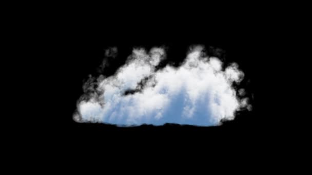 Jednozelený mrak. Realistická animovaná cloudová textura se zelenou obrazovkou - Záběry, video