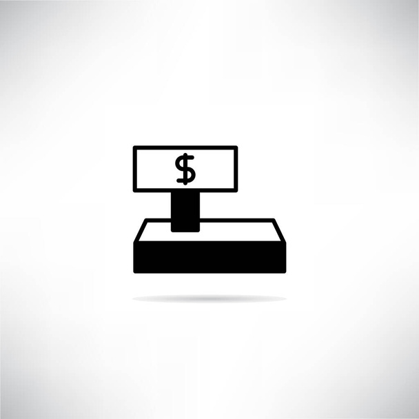 ícone de pagamento de caixa e dólar  - Vetor, Imagem