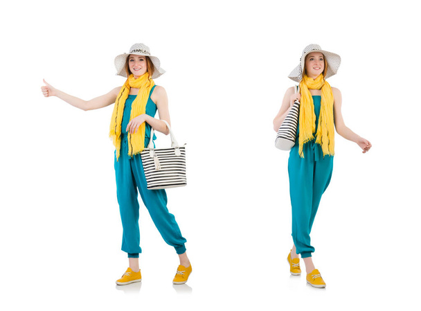 Donna con borsa nel concetto di moda - Foto, immagini