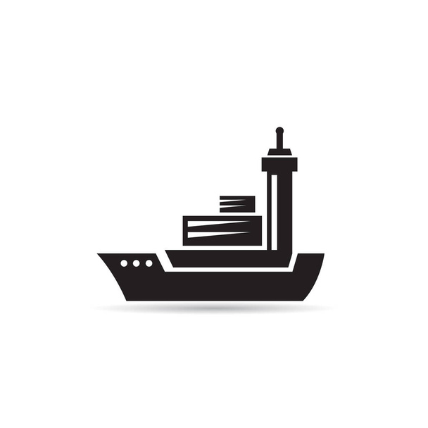 statek wektor ikony statku na białym tle - Wektor, obraz