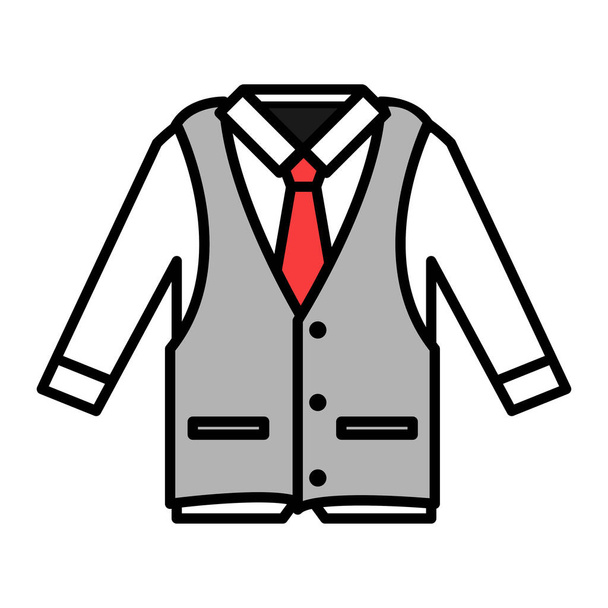 vector illustration of a shirt for men and women. - Vector, Imagen