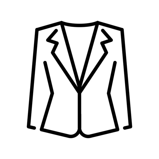 shirt icon in black style isolated on white background. clothing symbol vector illustration. - Vetor, Imagem