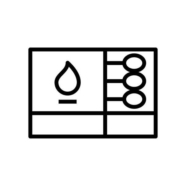 vector illustration of matches modern icon - ベクター画像