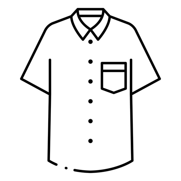t-shirt line icon - Vector, afbeelding