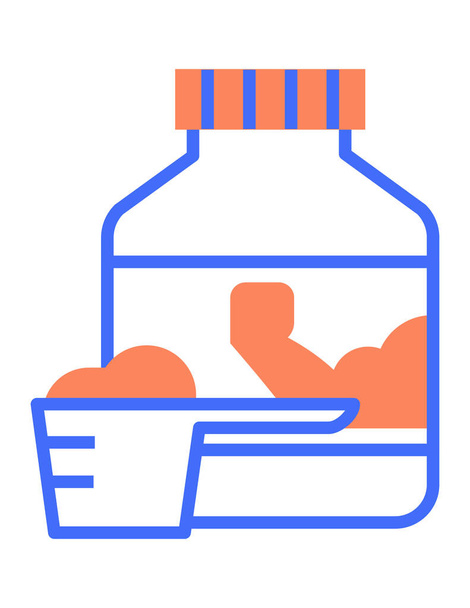 food supplements web icon,  vector illustration  - ベクター画像