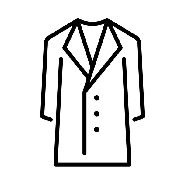 coat hanger icon in black style isolated on white background. clothing symbol vector illustration. - Vektor, kép