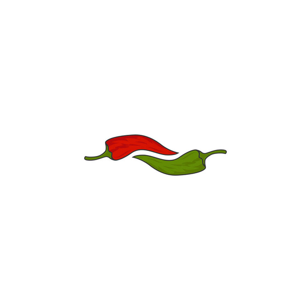 Дизайн логотипу мексиканського чілі-джелапено. - Вектор, зображення