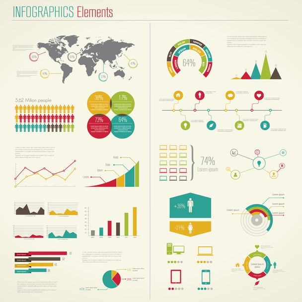 Infographics Elements. - ベクター画像