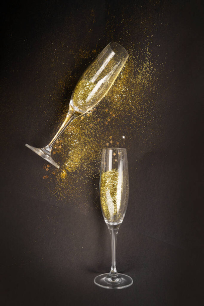 Christmas amd Happy New Year Champagne - Photo, image