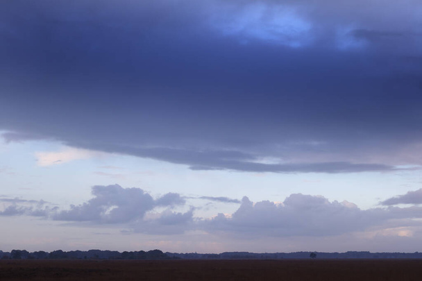 Dwingelderveld nehéz felhőkkel, Hollandia - Fotó, kép