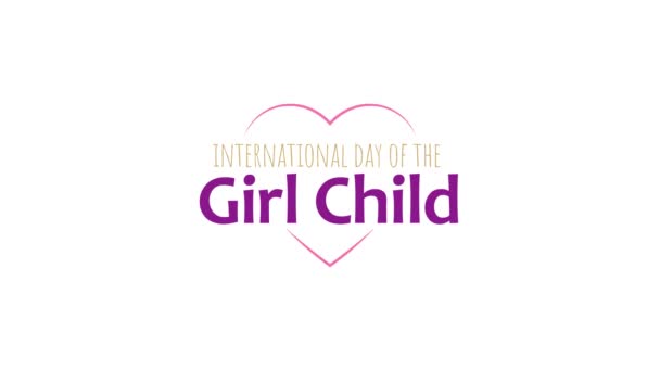  Tervezés a Lány Gyermek Nemzetközi Napjának megünneplésére, október 11., mozgó grafikai tervezés - Felvétel, videó