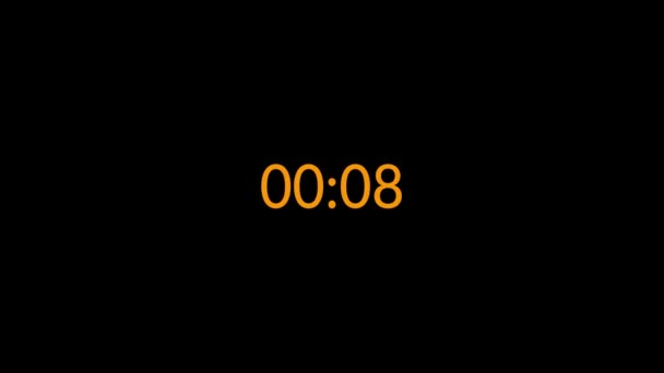 Geri sayım zamanlayıcısı. 4K Canlandırma Geri sayım Zamanlayıcısı, Saat geri sayımı, 10 saniye geri sayım zamanlayıcısı - Video, Çekim