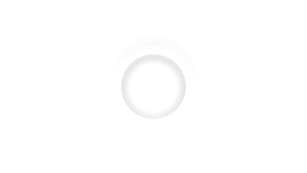 Weiße Kreise erscheinen auf weißem Hintergrund - Filmmaterial, Video