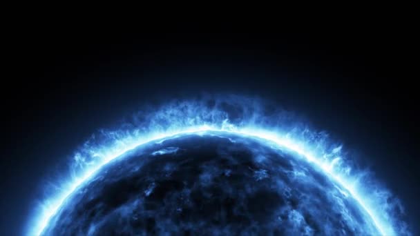 Powierzchnia gwiazdy neutronowej. Zbliżenie 3d renderowania powierzchni gwiazdy neutronowej - Materiał filmowy, wideo
