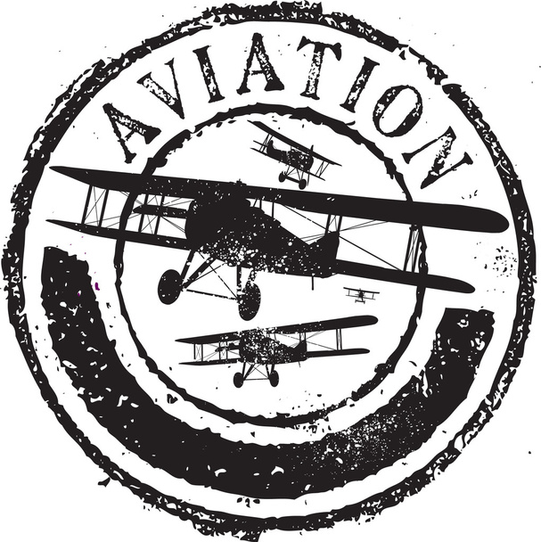 Sello de aviación
 - Vector, imagen