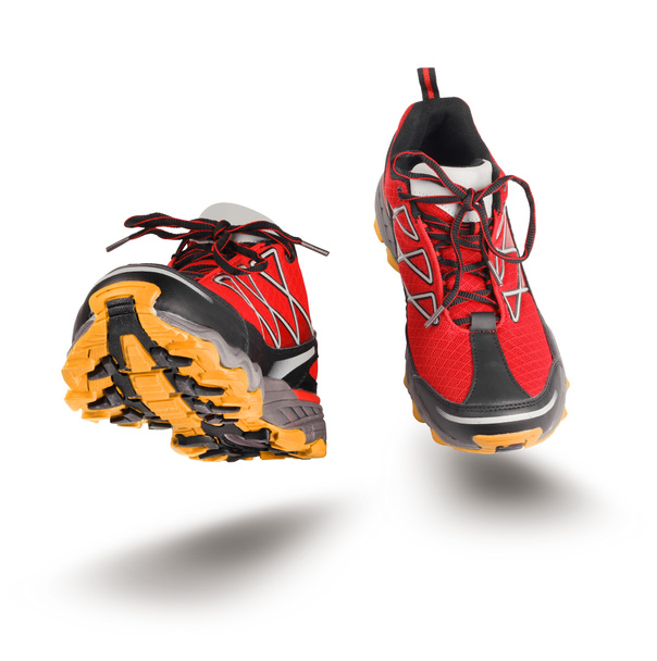 červená běžecké sportovní boty - Fotografie, Obrázek
