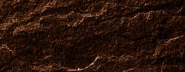 Textura de pedra marrom como fundo abstrato, material de design e superfície texturizada - Foto, Imagem